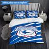3PCS Cardiff Fc Crest Printed Soft Bedding Set,Including 1pc Duvet Cover And 2pcs Pillowcases Perfect for Bedroom, Dormitory, Fan Gift