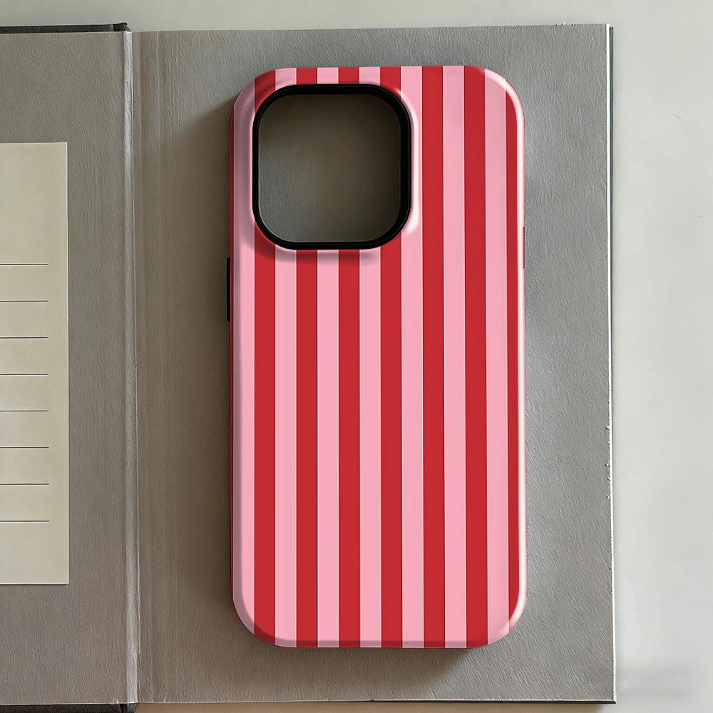 

Clmj Fashion Striped Phone Case For Samsung Galaxy A56 A36 A26 S26 S25 S24 S23 S20FE Ultra 4G 5G Luxury Double-layer Back Cover Samsung A16