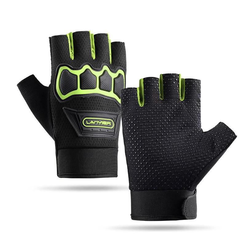 Men's Wear-resistant Anti-slip Outdoor Cycling and Racing Gloves - Long and Half Finger Options
