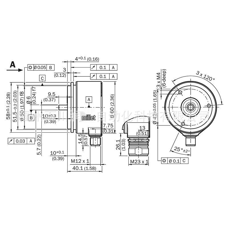 DFS60B-S1CC10000 Sick Encoder 1087349 - Incremental, Robust, Brand New, Original DFS60B-S1CC10000