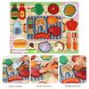 Interactive Wooden Play Kitchen & Cutting Toy Set for Kids