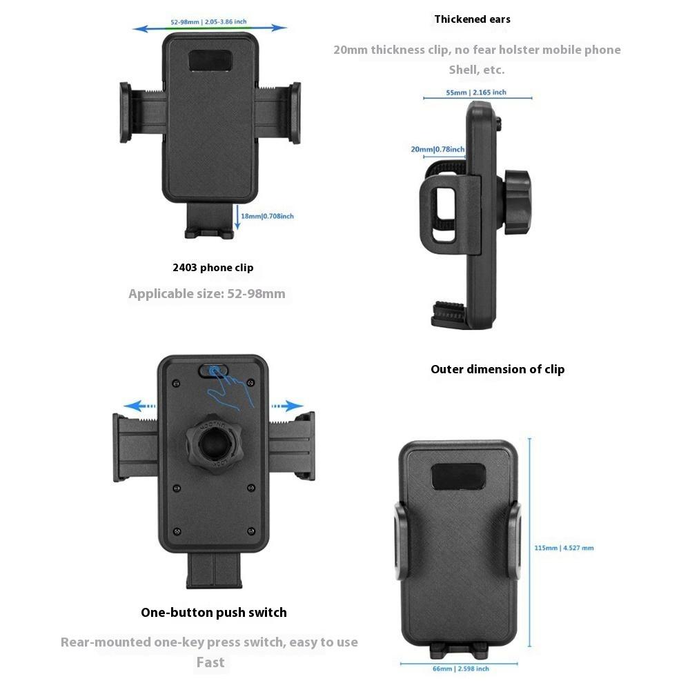 Car Windshield Phone Mount Suction Cup 360 Degree Rotating Mobile Holder
