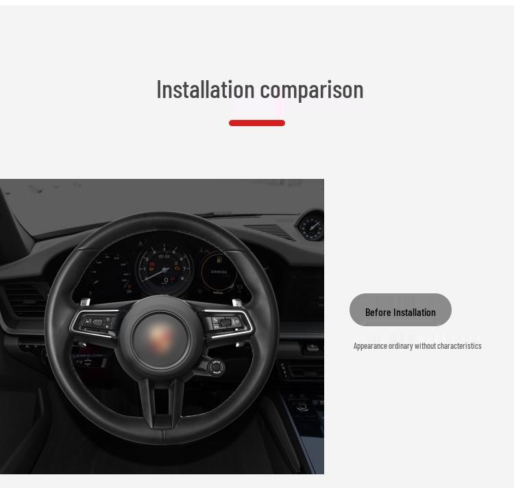 True Carbon Fiber T-Carbon Shift Paddles for Cayenne, Panamera, and Taycan Mac
