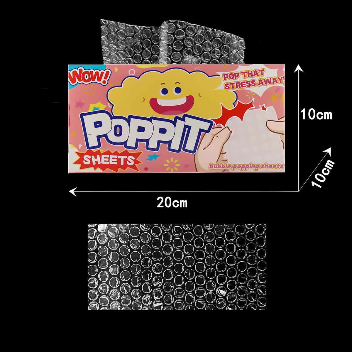

Poppit Sheets Decompressed Bubble Wrap Bubble Busters Sensory Fidget Toy Popper Games Stress Relief Gifts For Teens Adults