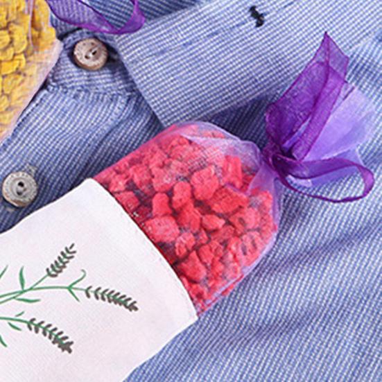Wardrobe Sachet Natural Long Lasting Fragrance Air Purifying Purple Tulle Ribbon Multi-scent Odor Removal Gifts Closet Car Aromatherapy Bag