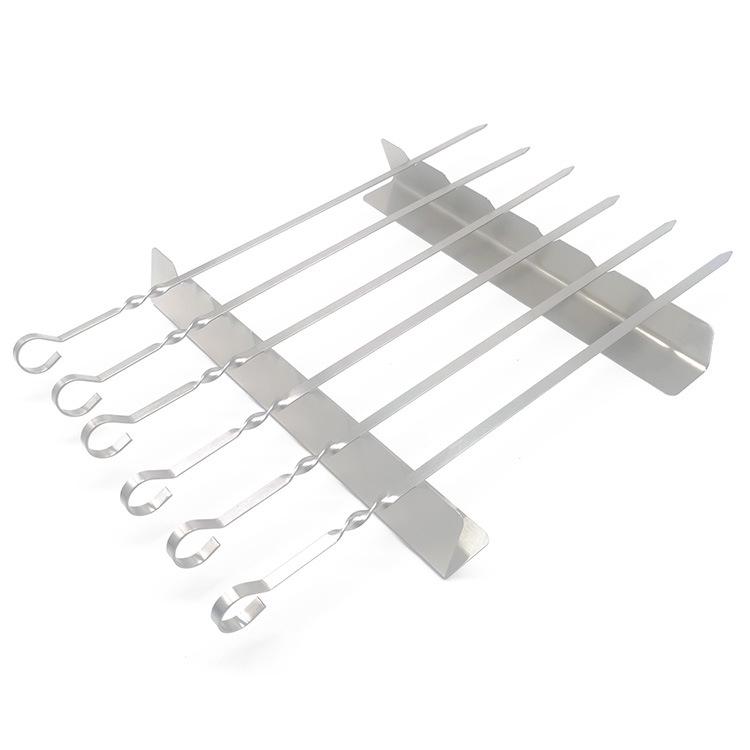 Stainless Steel Skewer Rack for Grills & Ovens