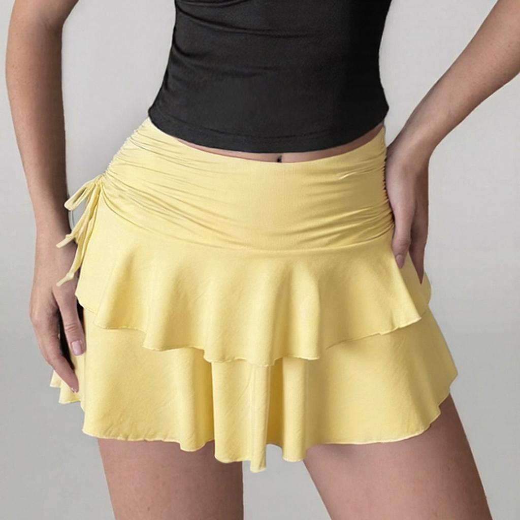Women's Shorts Casual Summer  Color Beach Loose Pocket Short Skirt Pants