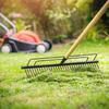 KADAX Grabie metalowe Do Liści Trawy Ogrodowe 165cm Wzmocnione 32 Zębne Trzonek