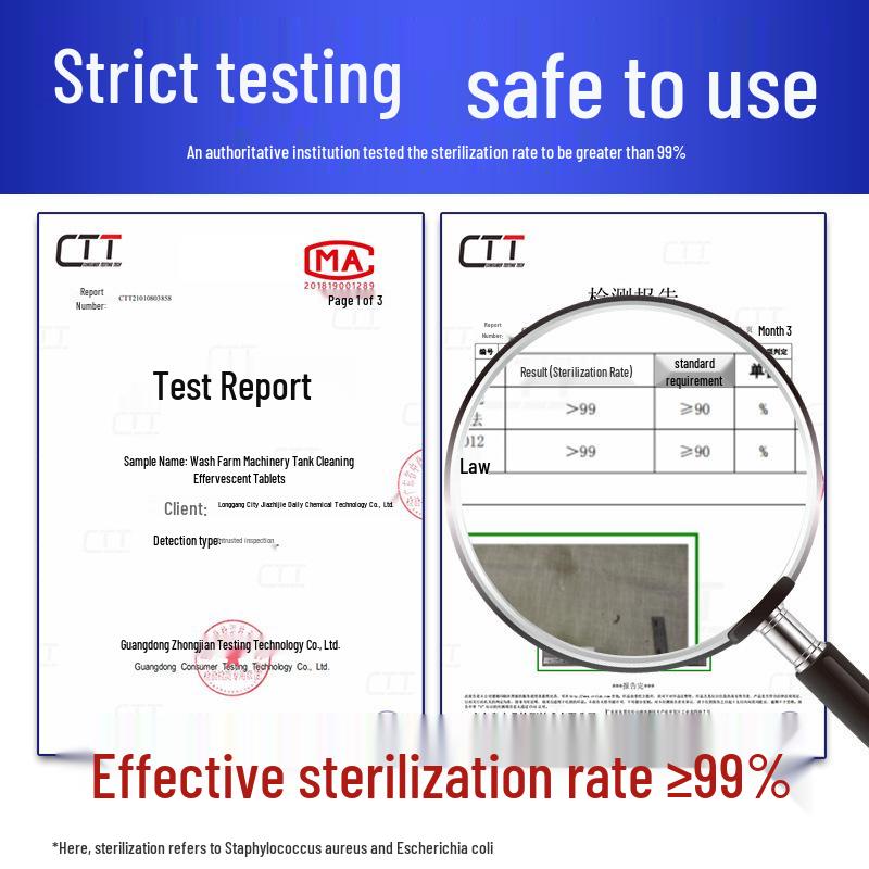 Effervescent Washer Cleaner Tablets - Sterilize, Disinfect, and Descale Fully Automatic Drum Machines