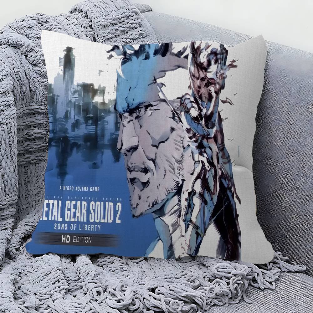 Metal Gear Solid Pillow Cushion Cover Pillowcase Living Room Sofa Home Decor Customized