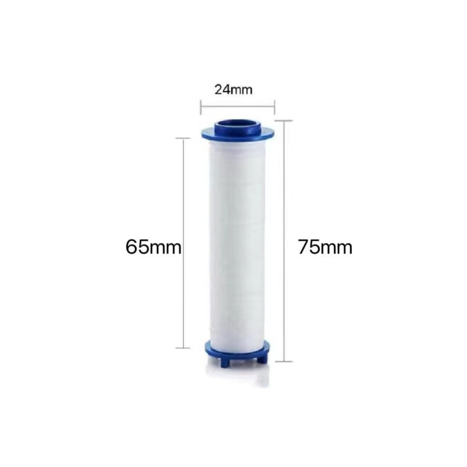 10 Pcs Ion Drops Shower Head Filters, Showerhead Filters, PP Cotton Replacement Cartridge, Suitable for Various Specifications of Shower Heads 75mm