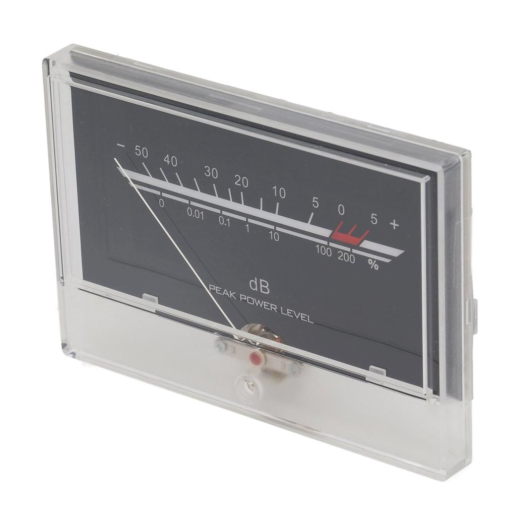 VU Meter LED White Backlit Accurate Measurement Power Amplifier DB Meter for Studio DIY