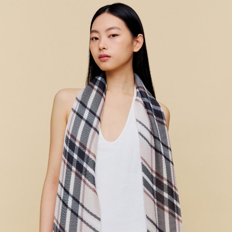 Daks Brown Check Scarf Dcsc6e590w2