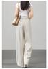Maternity Wide-Leg Pants - Spring/Summer 2026 Style, Lightweight, No-Tight Belly Design, Long Trousers