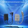 AC100 240V to DC12V 2A Power Adapter Universal Input andWaterproof Outdoor Design for Electronics