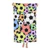 Colorful Soccer Ball Football Beach Towel Oversized Microfiber Quick Dry Bath Towel for Kids Adult Travel Pool Swimming Camping