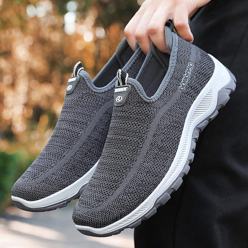 Schuhe Herren Neue Flying Weaving Herrenschuhe Lazy Walking Schuhe Casual Dad Schuhe Stoffschuhe Herren