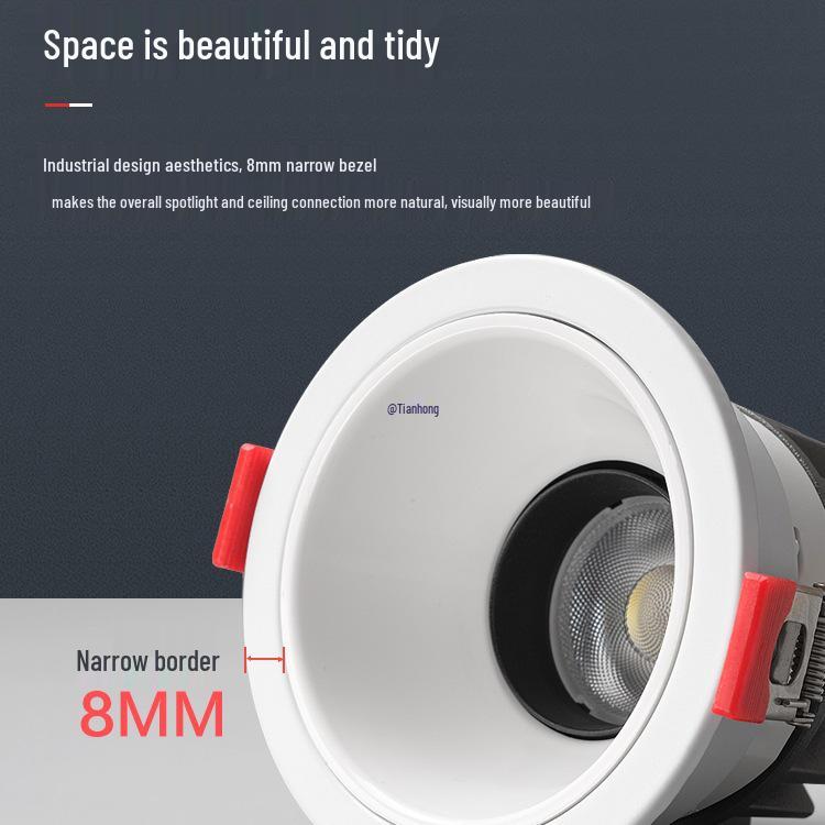 Small Hill Anti-Glare Recessed Ceiling Light - Full Spectrum