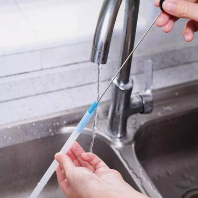 Sada 3 v 1 kartáčů na láhev z nerezové oceli Čisticí kartáč Dlouhá rukojeť Čistič lahví na vodu Mytí Kuchyňské drhnoucí nástroje