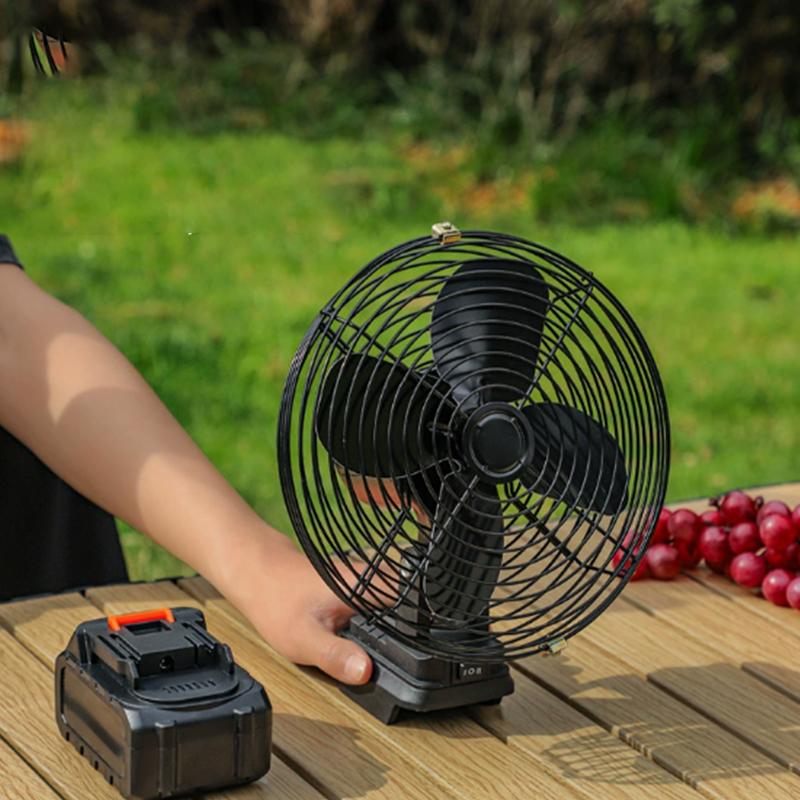 Portable Fan Cordless Lithium Battery Electric Fan Rechargeable Outdoor Desktop Cooling Fan For Philippine 5/10 Cell Batteries