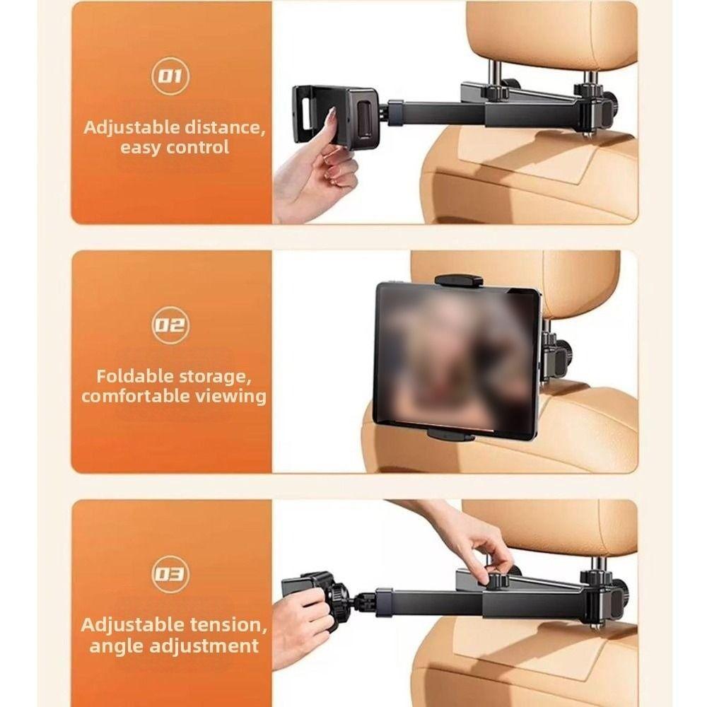 Adjustable Backseat Phone Stand Rotating Stand Telescopic Tablet Bracket  Kids Road Trip