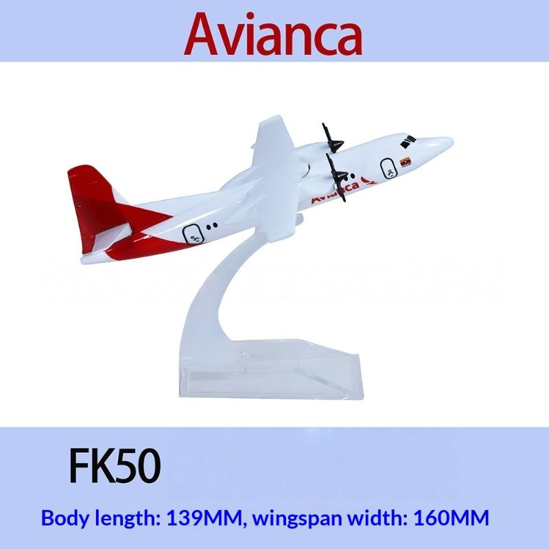 

1 Set 160/134Mm Diecast Alloy Atr Fk50 Presidential Aircraft Model With Propellers For Collection Friend Children Gift