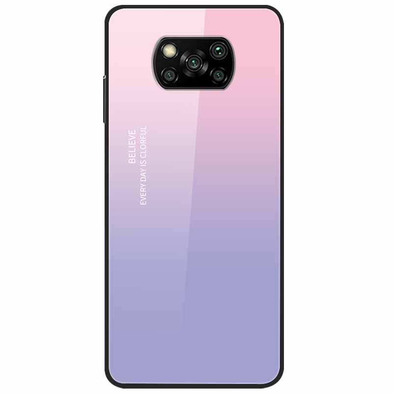 Etui na Poco X3 Pro Modne Urocze Szkło Hartowane Luksusowe Pokrowce Coque dla Xiaomi Poco X3 NFC Etui PocoX3 X 3 Zderzak Ochronny