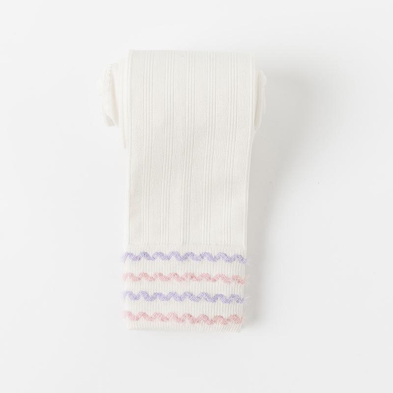 

Детские леггинсы для девочек весна-осень хлопковые нижние брюки для маленьких девочек однотонные удобные леггинсы модные брюки для малышей M(6-8y) белый