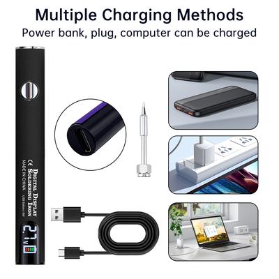 Convenient USB Soldering Iron 650mAh with Display Screen, Adjustable Voltage In Three Levels, 510 Connector, Adjustable Heating