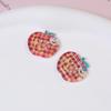 10pcs Dopamine Color Apple Translucent Buttons for Crafts Resin Accessories Clothing Sewing Supplies Sweaters Materials