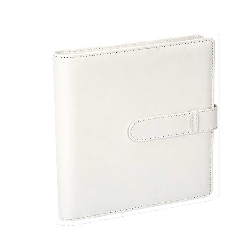 

1PCS PU Square Card Photo Album Solid 256 Pockets Large Capacity Storage for Camera Album Photocard Holder Protectors Storage білий