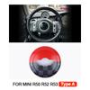 1PCS Car Steering Wheel Center Panel Car Sticker Night Jack For MINI Cooper R50 R52 R53 For Mini Cooper Interior Accessories
