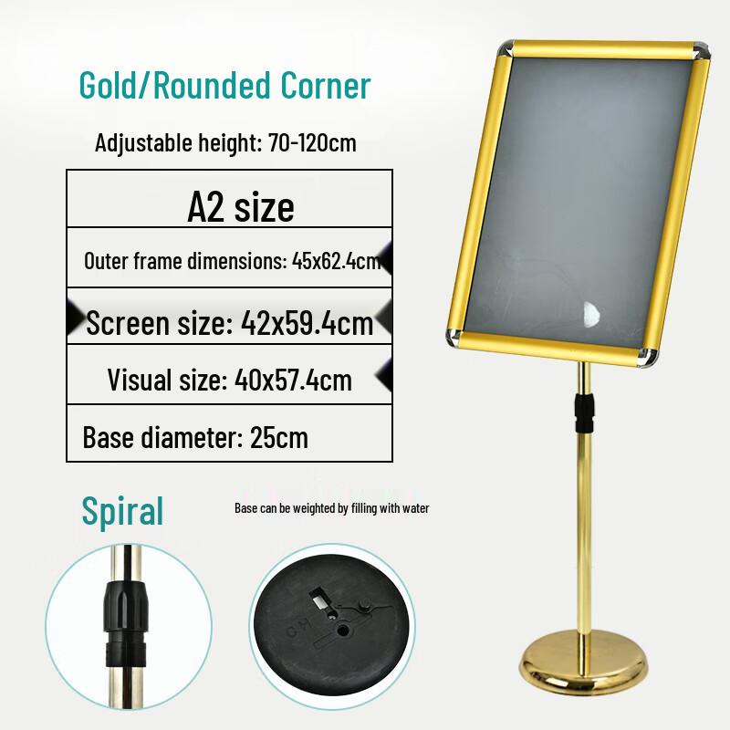 Stainless Steel Floor Stand Display Sign