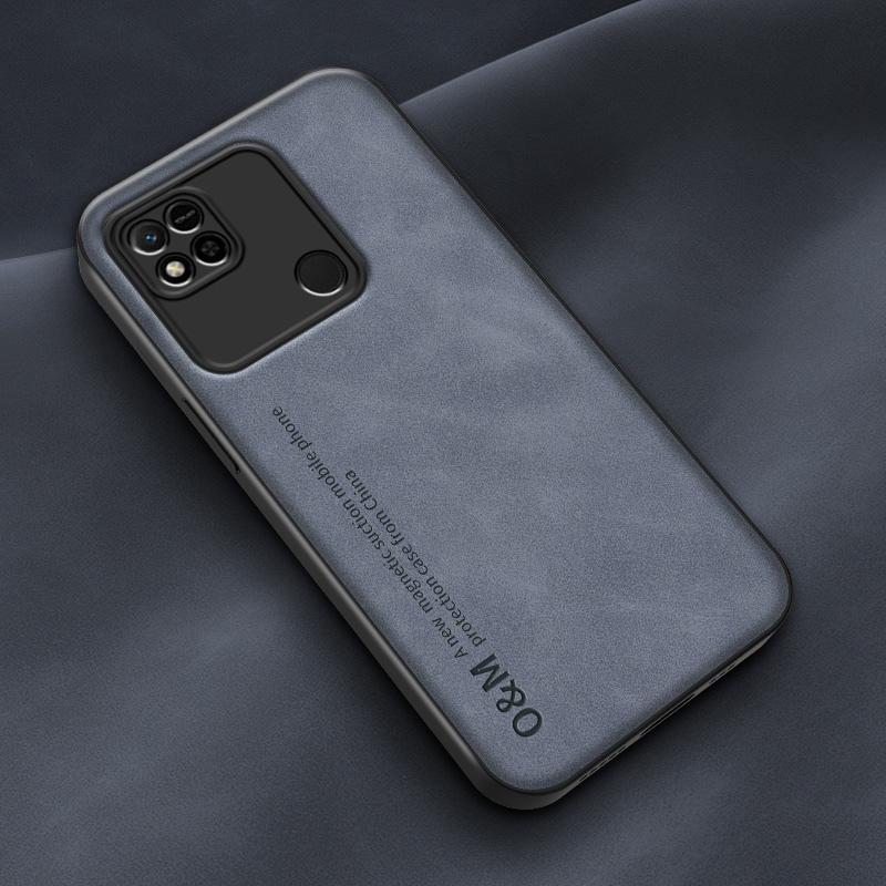 

Роскошный магнитный кожаный чехол для Xiaomi Redmi 10 4G 5G 10A 10C, силиконовый чехол для телефона Redmi 9 9A 9C NFC 12C 11A Coque For Redmi 10C синий