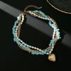 Collana a Catena con Pietra Imitazione Perla Romantica Y2K Ingemark per Donna Tendenza 2026 Choker con Ciondolo Cuore d'Amore Boho Gioielli da Matrimonio