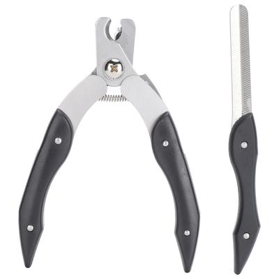 Coupe-ongles pour animaux de compagnie Tondeuse avec lime Coupe-griffes Soin des griffes Poignée antidérapante Acier inoxydable pour chiens chats