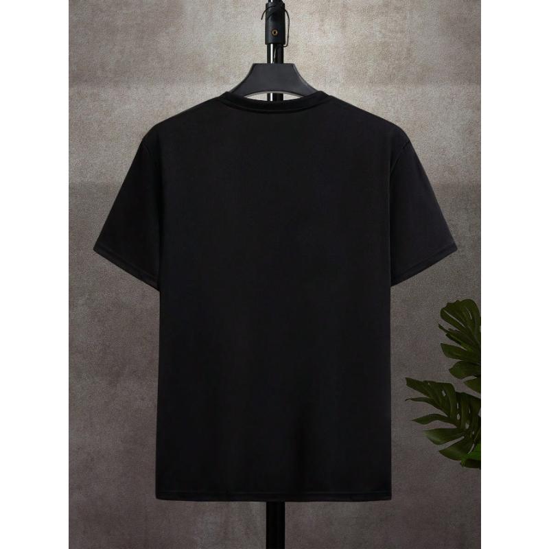 Manfinity Dauomo Herren T-Shirt mit Rosenprint und Rundhalsausschnitt