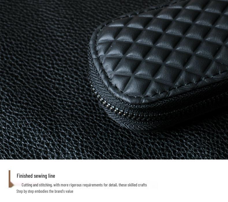 Diamond Pattern Universal Car Key Pouch for Volkswagen, Toyota, Honda, Kia