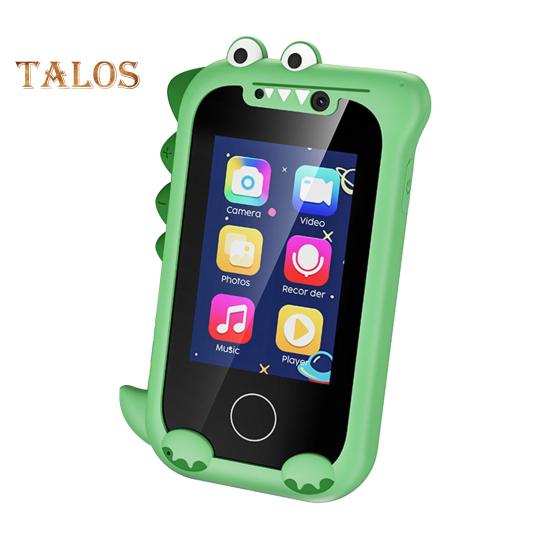 

Сенсорный телефон для малышей с двойной камерой IPS с большим экраном для записи видео, детский смартфон, забавная обучающая игрушка зелёный