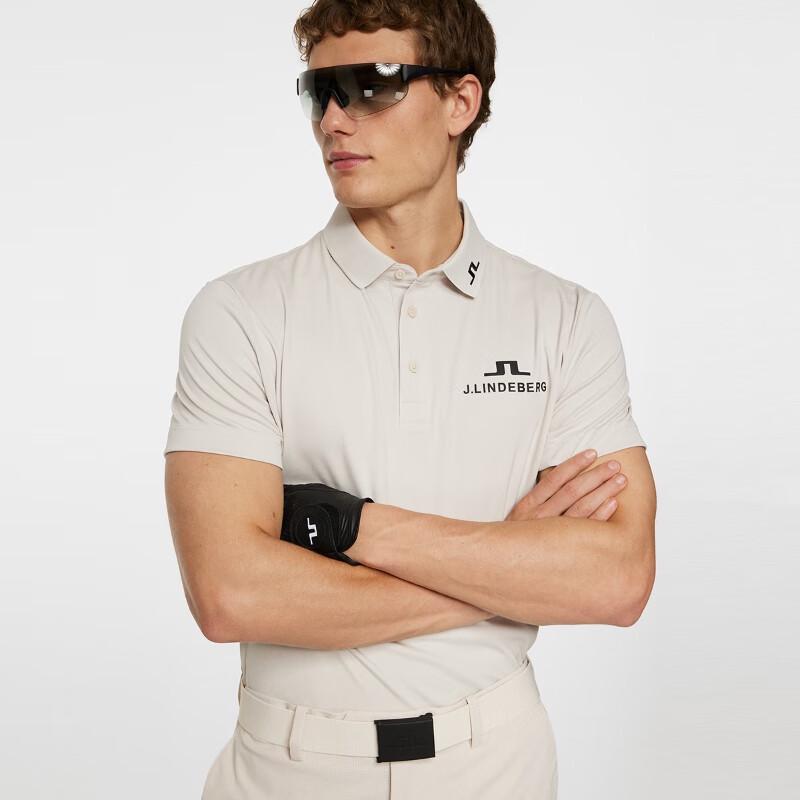 J.LINDEBERG Men's Golf Quick-Dry Polo Shirt