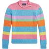Polo Rainbow Stripe Cotton Crew Neck Sweater Kids Sweater 313935055-001