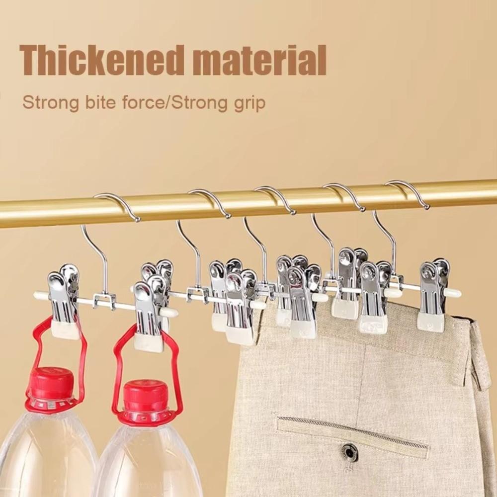 30pcs Windproof Clothes Drying Hanger 360° Rotatable Storage Clips Clothespins  Laundry Hanger