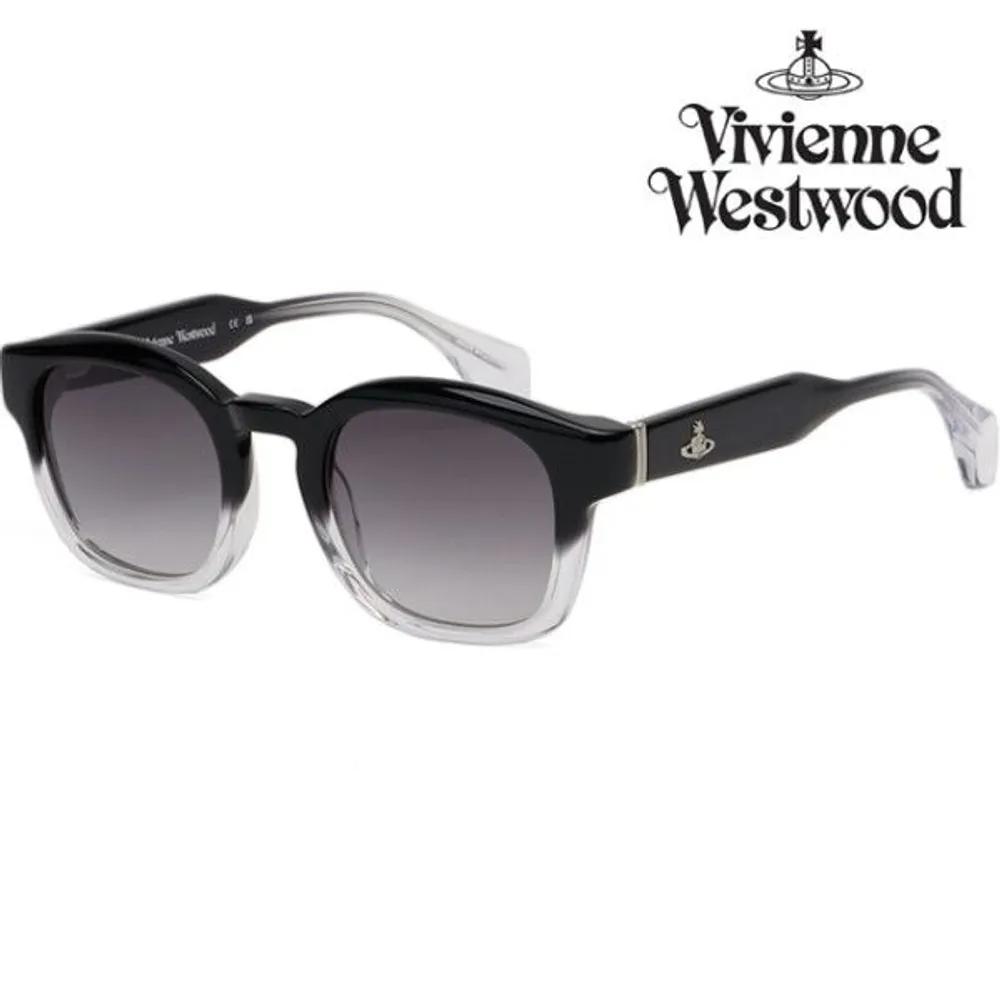 

[VIVIENNE WESTWOOD] Sunglasses VW5025 091 Fashion Black Clear Horn-rimmed Square