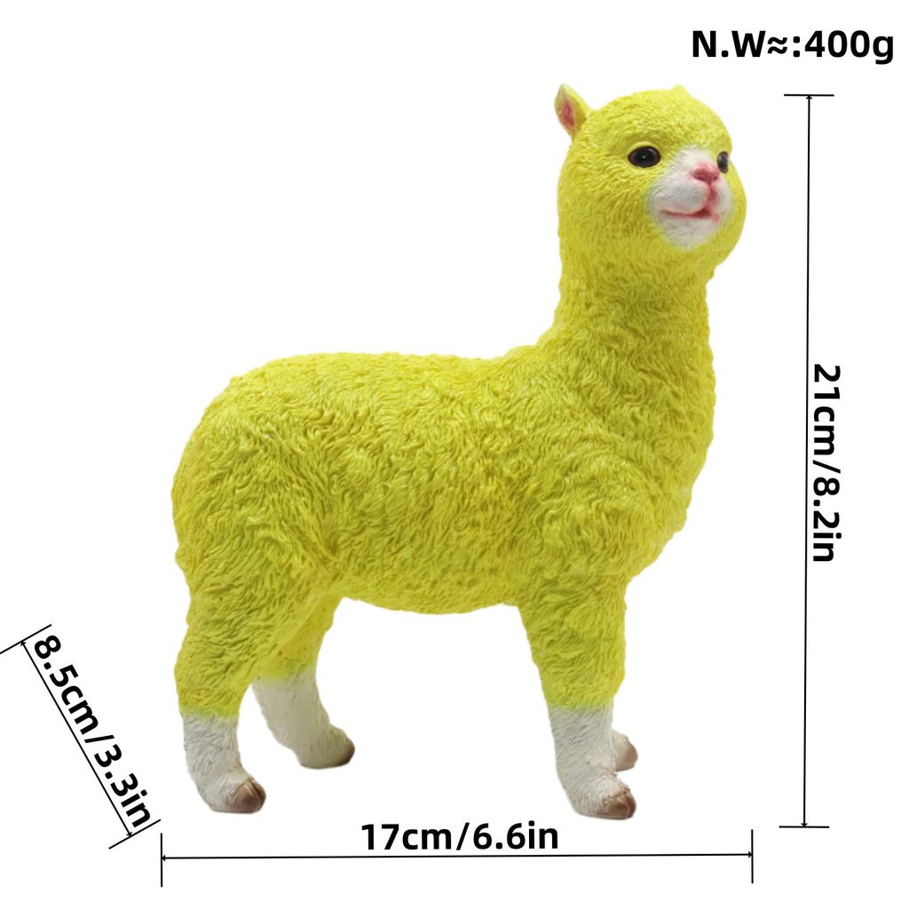 Kreative Simulation Alpaka Harzhandwerk Neues Zuhause Dekoration Wohnzimmer Eingang Geschenk Modernes Einfaches Ornament