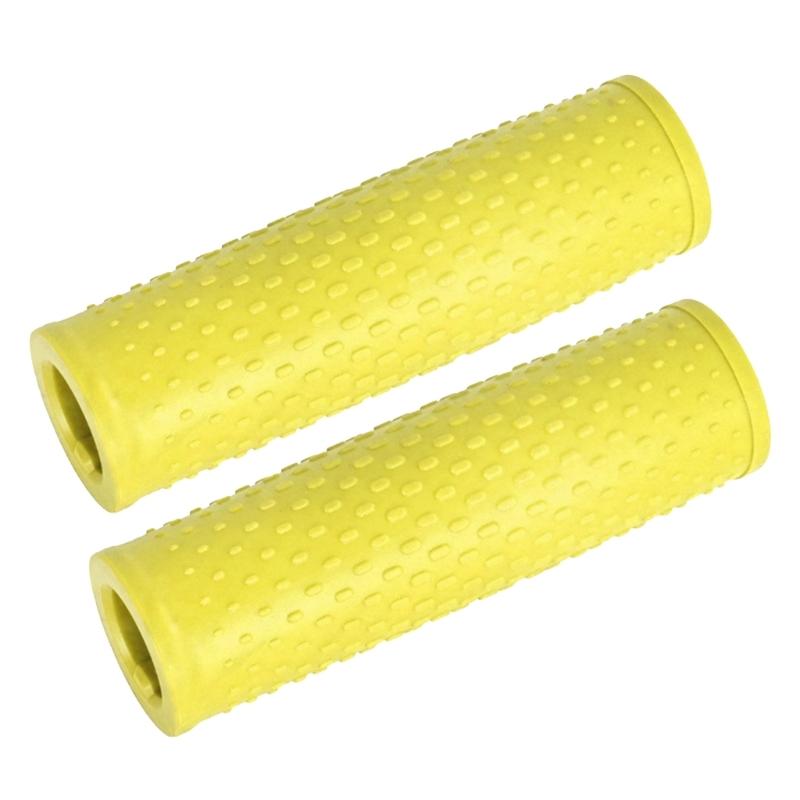 Rubber Handlebar Grip Cover Replacement Nonslip Scooter Handlebar Grip Electric Scooter Handle Cover Easy to Install жёлтый