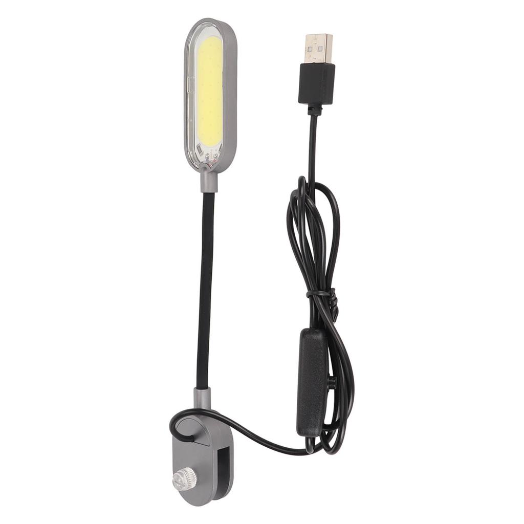 Clip On Aquarium Light Full Spectrum 360 Degree Rotation 3W USB Fish Tank Lamp for Freshwater Tank