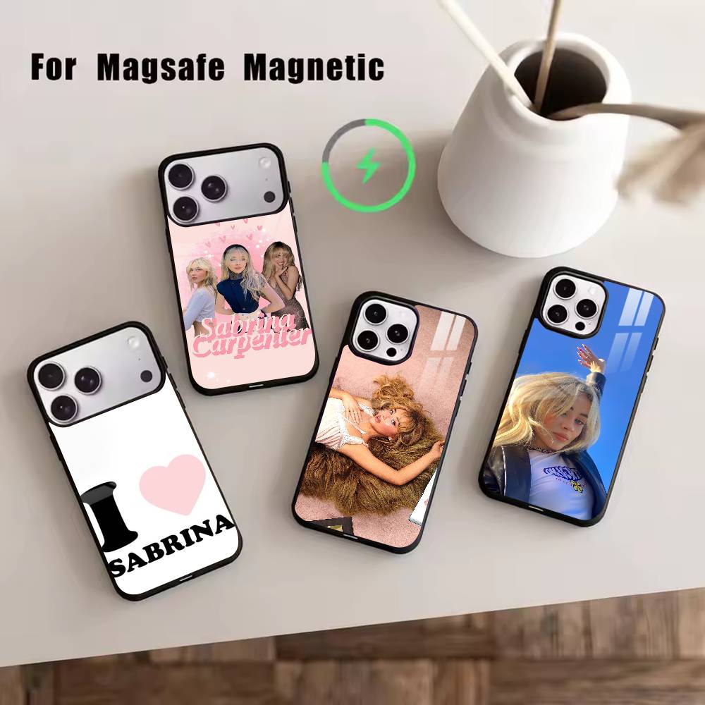 edgy girl S-Sabrina Carpenter Phone Case For iPhone17,16,15,14,13,12,11 Plus,Pro Magnetic For Magsafe Wireless Charging