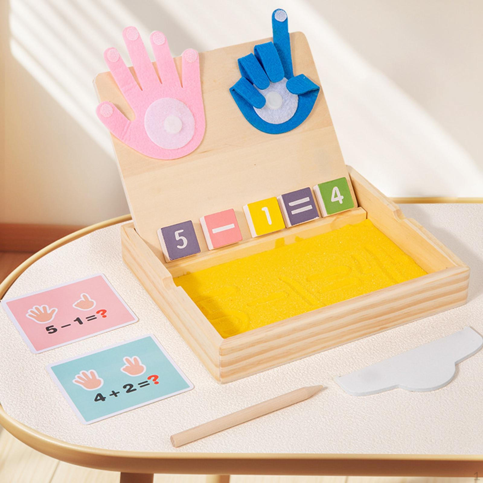 

Математика Сложение и Вычитание Пальцы Числа Счетная Игрушка Песочная Живопись Дошкольные Обучающие Игрушки для