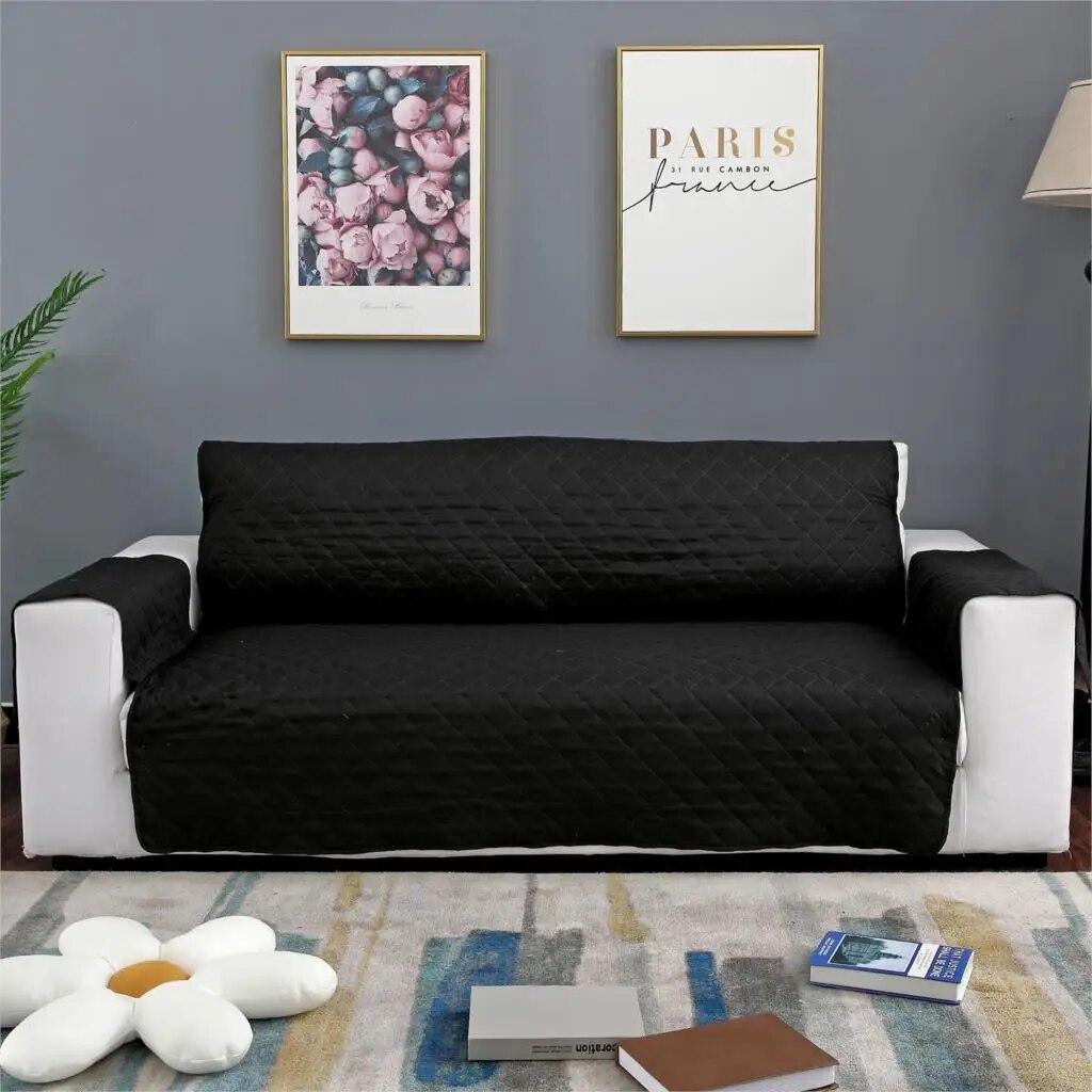 1/2/3/4 Seat Sofa Couch Cover Chair Throw Pet Dog Kids Mat Furniture Protector Reversible Removable Armrest Slipcovers