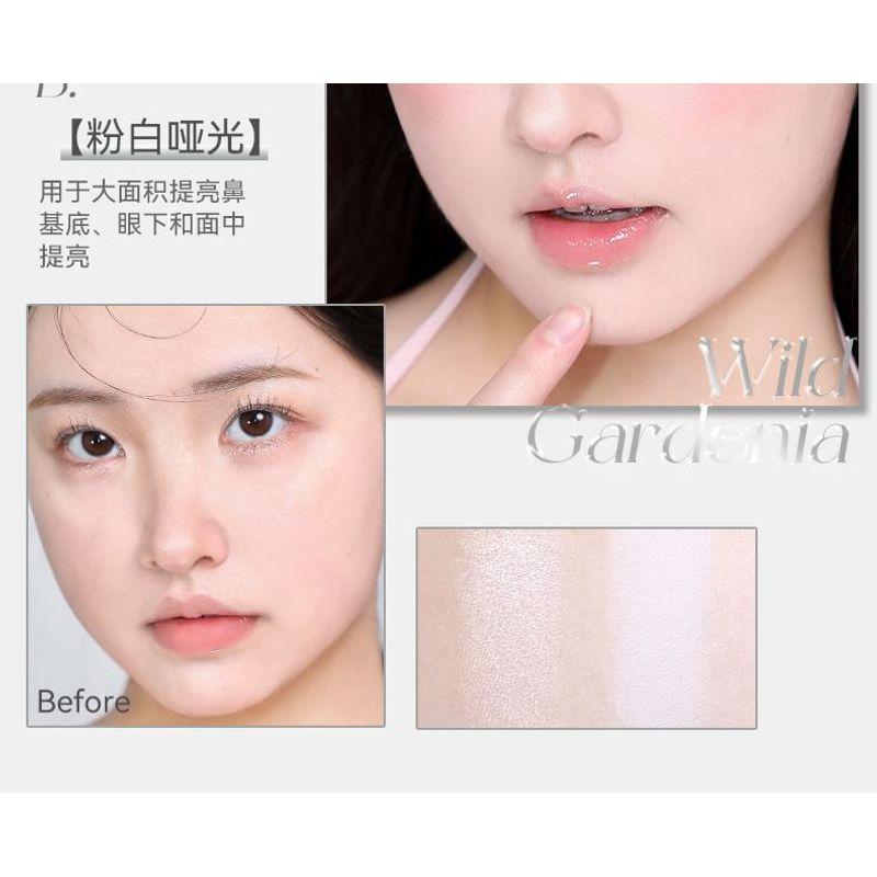 NOVO - Shimmer Dual-Tone Highlighter Palette - 3 Types